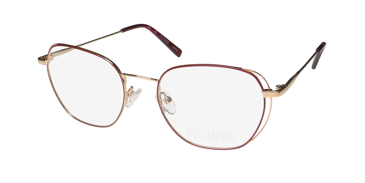 Flower Women's FLR6058 Prescription Eyeglasses with Case