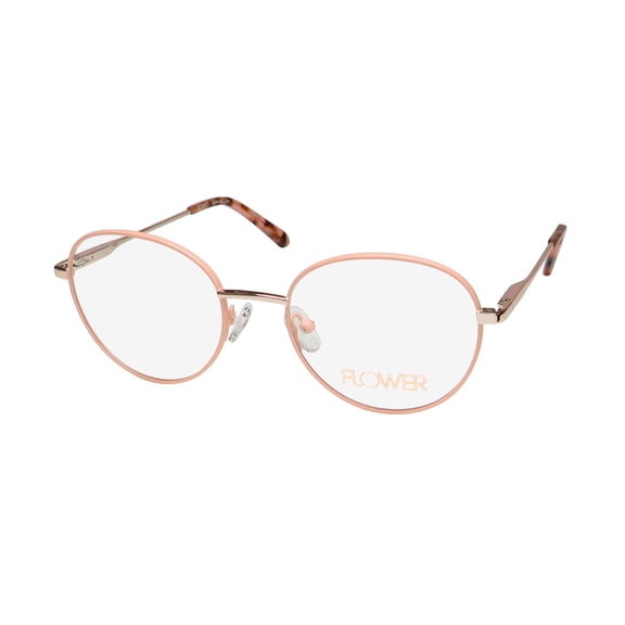 FLOWER 6055 PEONY EYEGLASS FRAME/EYEWEAR STAINLESS STEEL METAL CELEBRITY DESIGN