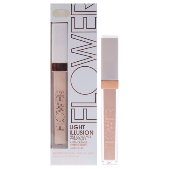 Flower Beauty Light Illusion Full Coverage Concealer - L0.5 Ivory , 0.2 oz Concealer