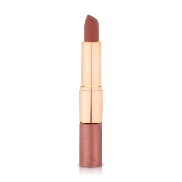 ミュゼコスメ DUO FLOWER Beauty, Mix N' Matte Lip Duo, Bronze Envy, Lipstick and