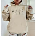 thumbnail image 1 of FLOWER Graphic Unisex Fleece Hooded Sweatshirt, 1 of 9