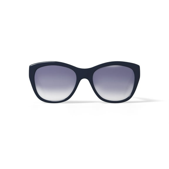 FLOWER Women's Rx'able Fashion Sunglasses, FLR1000, Charlie, Navy, 54-18-135, with Case