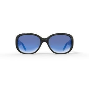 FLOWER Women's Fashion Sunglasses, Edie FLR1006, Black, 57-17-135 with Case