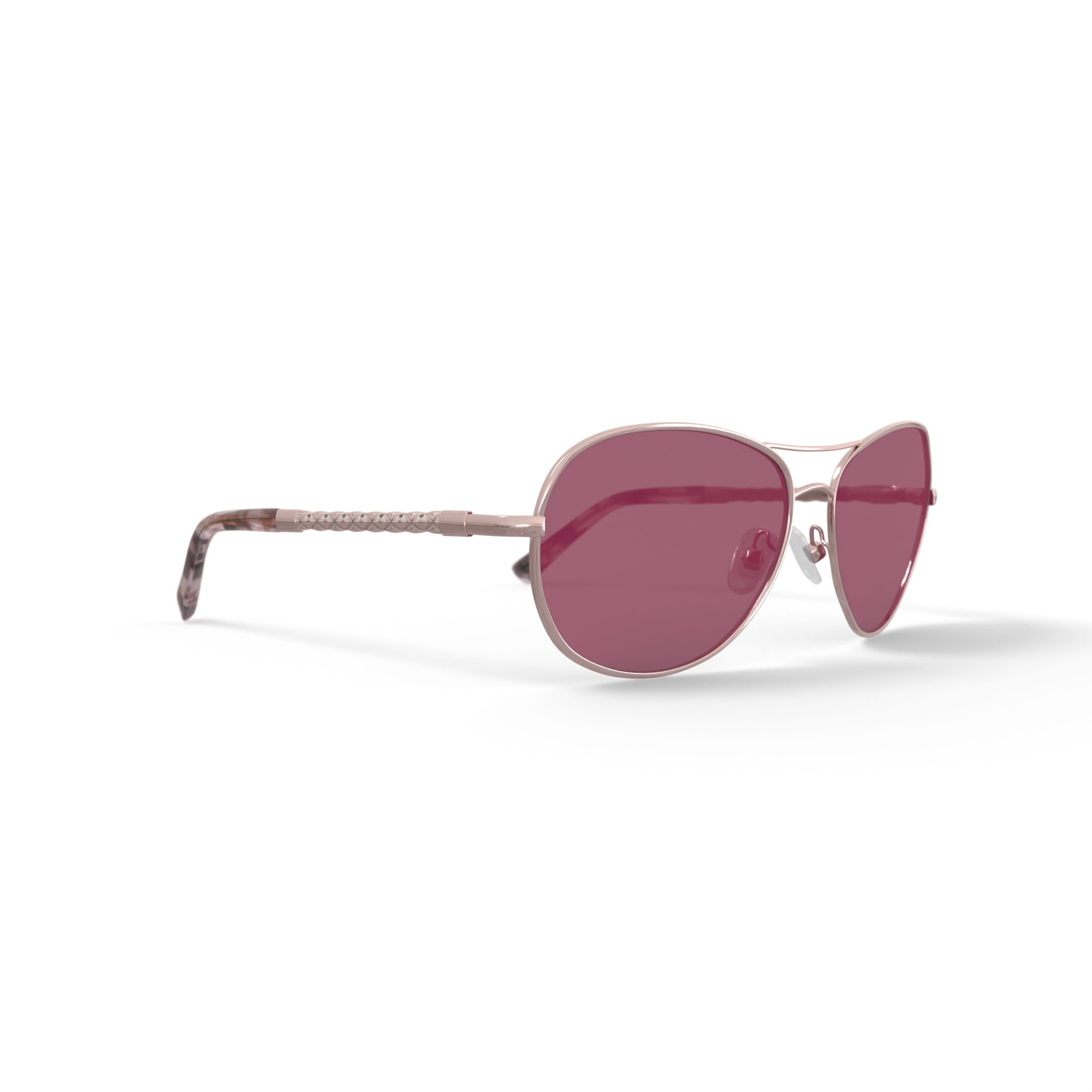 FLOWER Women's Rx'able Fashion Sunglasses, FLR3003 - Jasmine, Rose Gold, 60-14-130, with Case