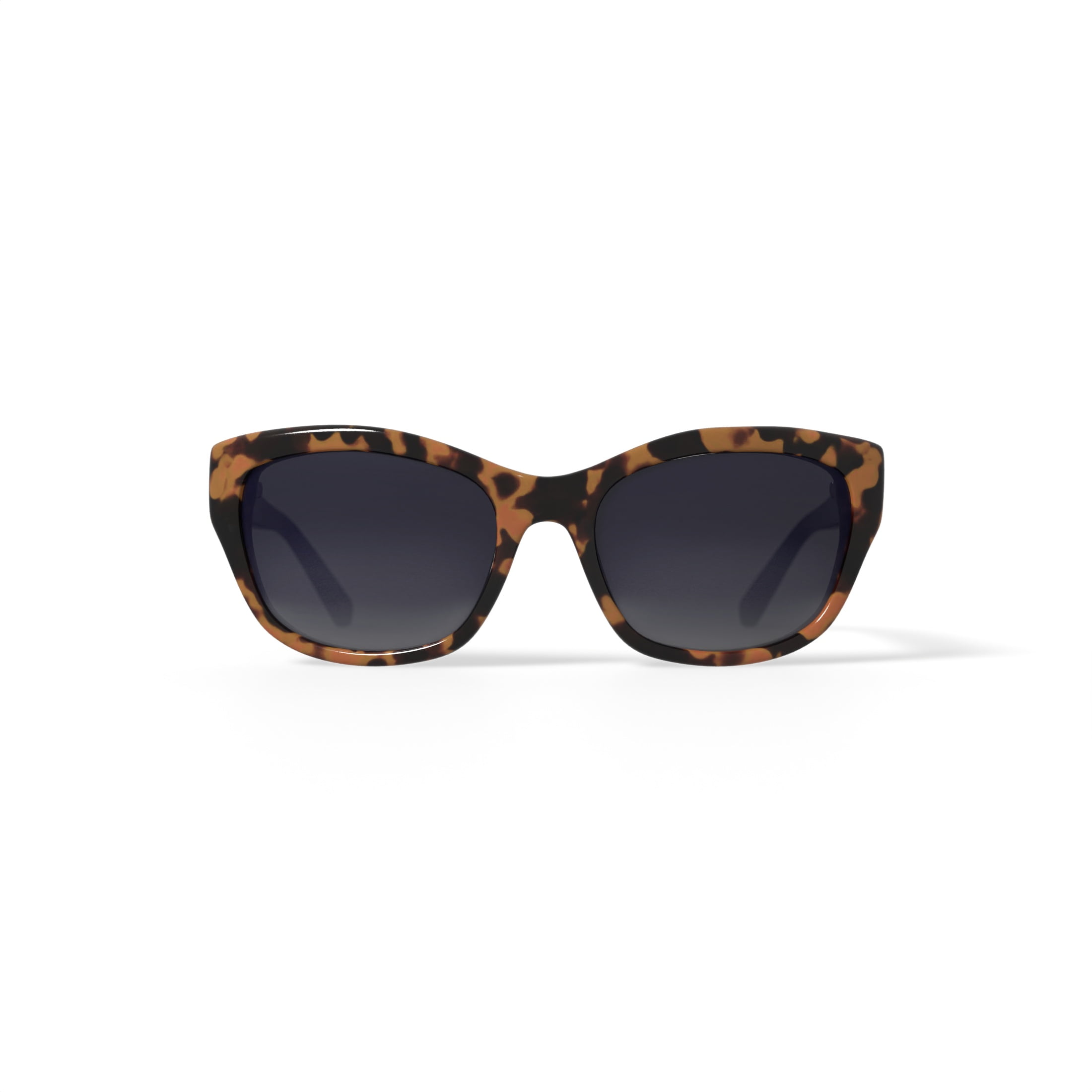FLOWER Women's Rx'able Polarized Fashion Sunglasses, FLR1007P - Chloe, Tortoise, 53-16-140, with Case
