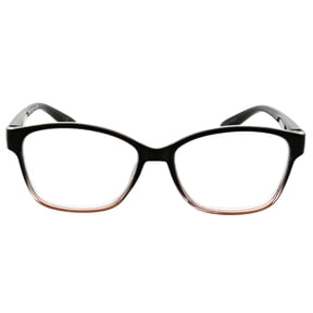 FLOWER Women's Blue Light Glasses, Shiny Black, FLBR5021 Lilac, Slim Butterfly Frame