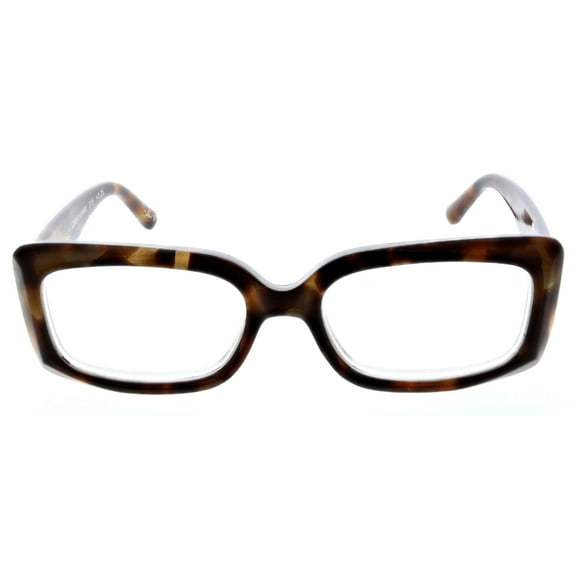 Flower Women's Reading Glasses - FLR100 Tansy, Shiny Brown Demi +1.75