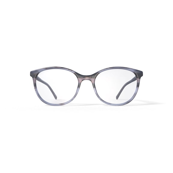 Flower Women's Basil Prescription Eyeglasses with Case, Grey/Brown