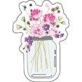 thumbnail image 1 of FLOWERS IN MASON JAR Orignal Artwork Decal STICKER, 1 of 1