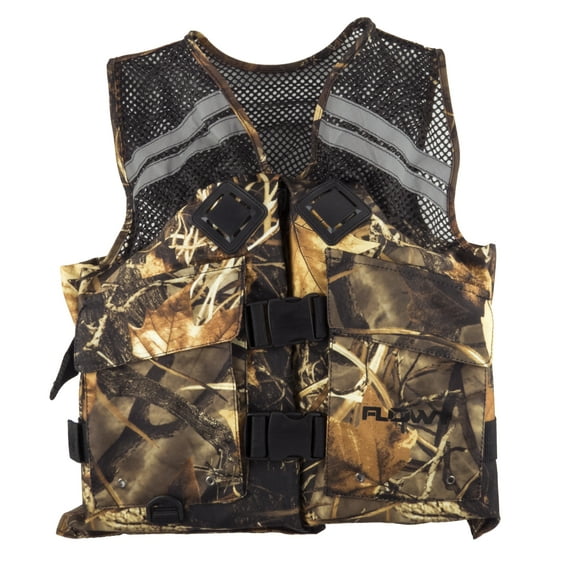 FLOWT Fishing Comfort Mesh Life Vest - USCG Approved Type III PFD