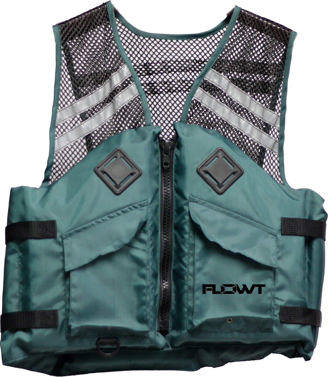 FLOWT Fishing Comfort Mesh Life Vest - USCG Approved Type III PFD