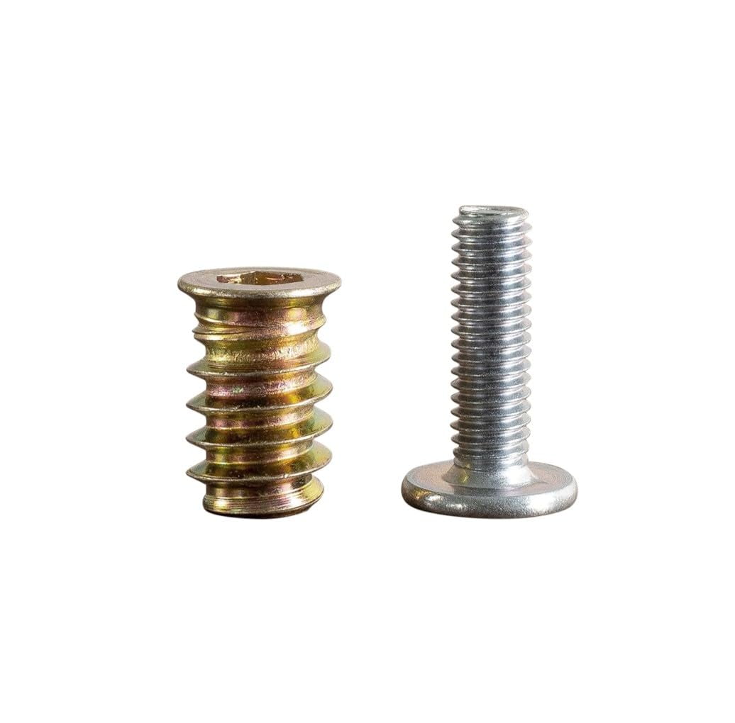 FLOWYLINE 40Pcs M6 Bolt and Threaded Inserts for Wood and Metal ...