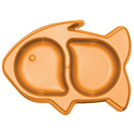 FLP 8856 Bow Wow Fish Shaped Cat Food & Water Bowl - Orange, Pack Of 36