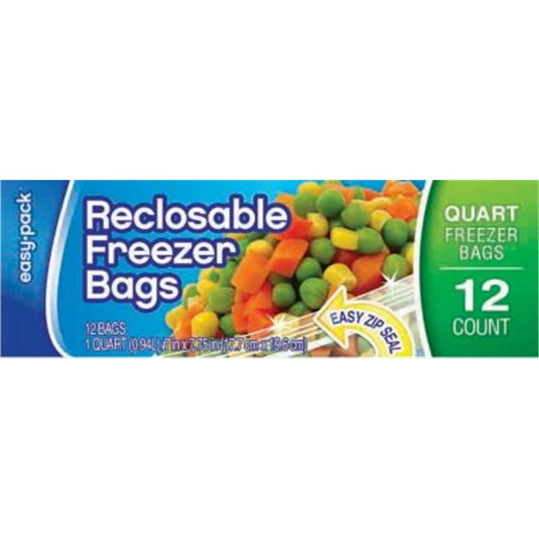 FLP 1308 Freezer Bag Quart Capacity: Food Storage Bags Freezer
