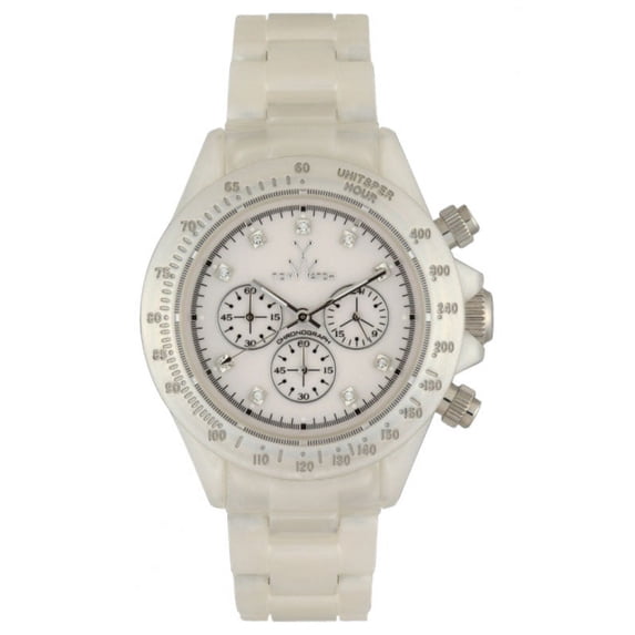 FLP06WH Women's White Plasteramic Chronograph Watch
