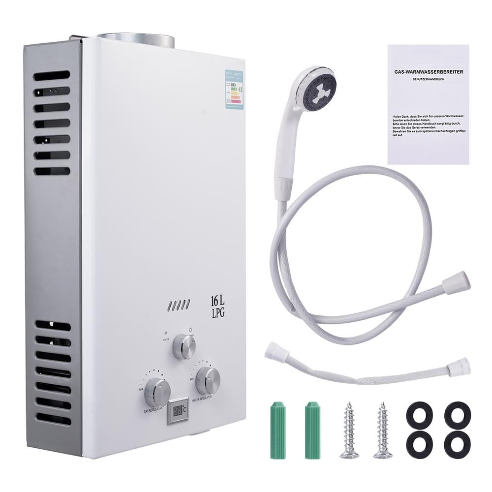 FLROHA 16L Liquid Propane Tankless Water Heater 4.22GPM LPG Instant Hot ...