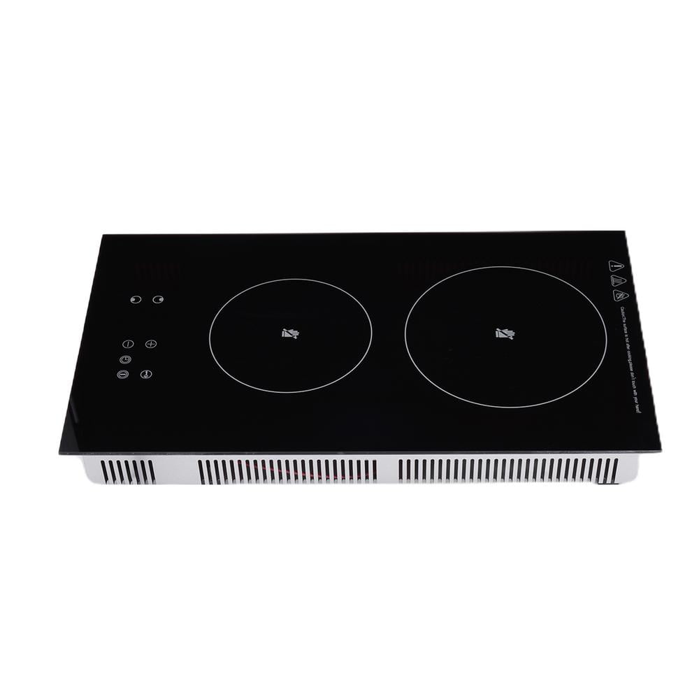FLROHA 2 Burner Induction Cooktop 110V Vertical Electric Stove Top
