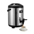 thumbnail image 1 of FLROHA 42-Cup Coffee Urn and Hot Beverage Dispenser with Double Dripless Faucet, Quick-Brewing, Stainless Steel-WITH THERMOMETER, 1 of 9