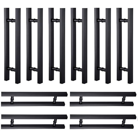 FLROHA Fence Gate Handles Long Base Gate Handle Stainless Steel Cabinets & Push Pull Handle Heavy Duty Pack Of 10 Handle For Outdoor & Indoor Use reliable