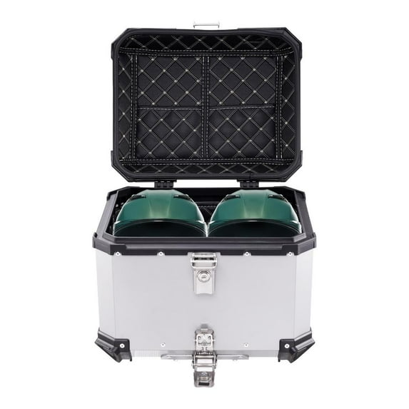 FLROHA Motorcycle Tail Box 45L Motorcycle Trunk Tail Box Motorcycle Tail Box Top Case Lockable Luggage Storage Rear Box Waterproof Storage Carrier stunning
