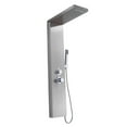 thumbnail image 1 of FLROHA Shower Panel System Top Spray Waterfall Hand Shower Back Spray Panel Wall-Mount Stainless Steel Panel For Home Hotel security, 1 of 9