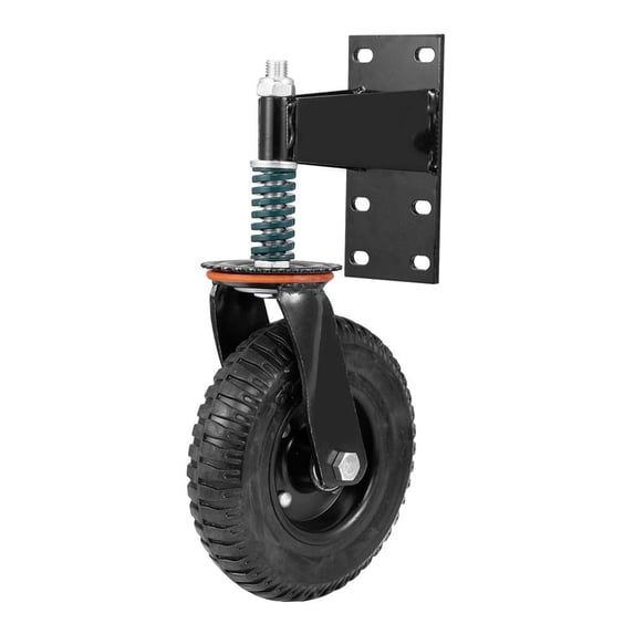 FLROHA Spring Loaded Gate Wheel Gate Caster Heavy Duty Fence Wheel ...
