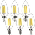 thumbnail image 1 of FLSNT 4-Watt LED Candle Bulb, 40W Equivalent, 5000K Daylight, 6-Pack, 1 of 9