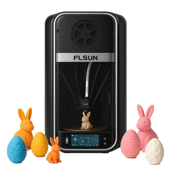 FLSUN S1 High-Speed FDM 3D Printer - 1200mm/s Fast Printing, Auto Leveling, 7" Touchscreen, Large 21.6"x23.4"x40.5" Build | Heated Chamber (65C) | for Prototyping, Cosplay & Industrial Use