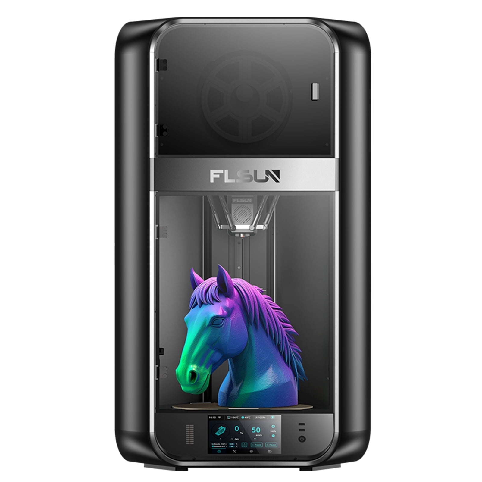 FLSUN S1 Pro 3D Printer,1200mm/s Max High-Speed Delta 3D Printers with Fully Auto Leveling,65C Heated Chamber, 55 dB Quiet FDM 3D Printers,350C High Temp Extruder & 13"x13"x17" Printing Size