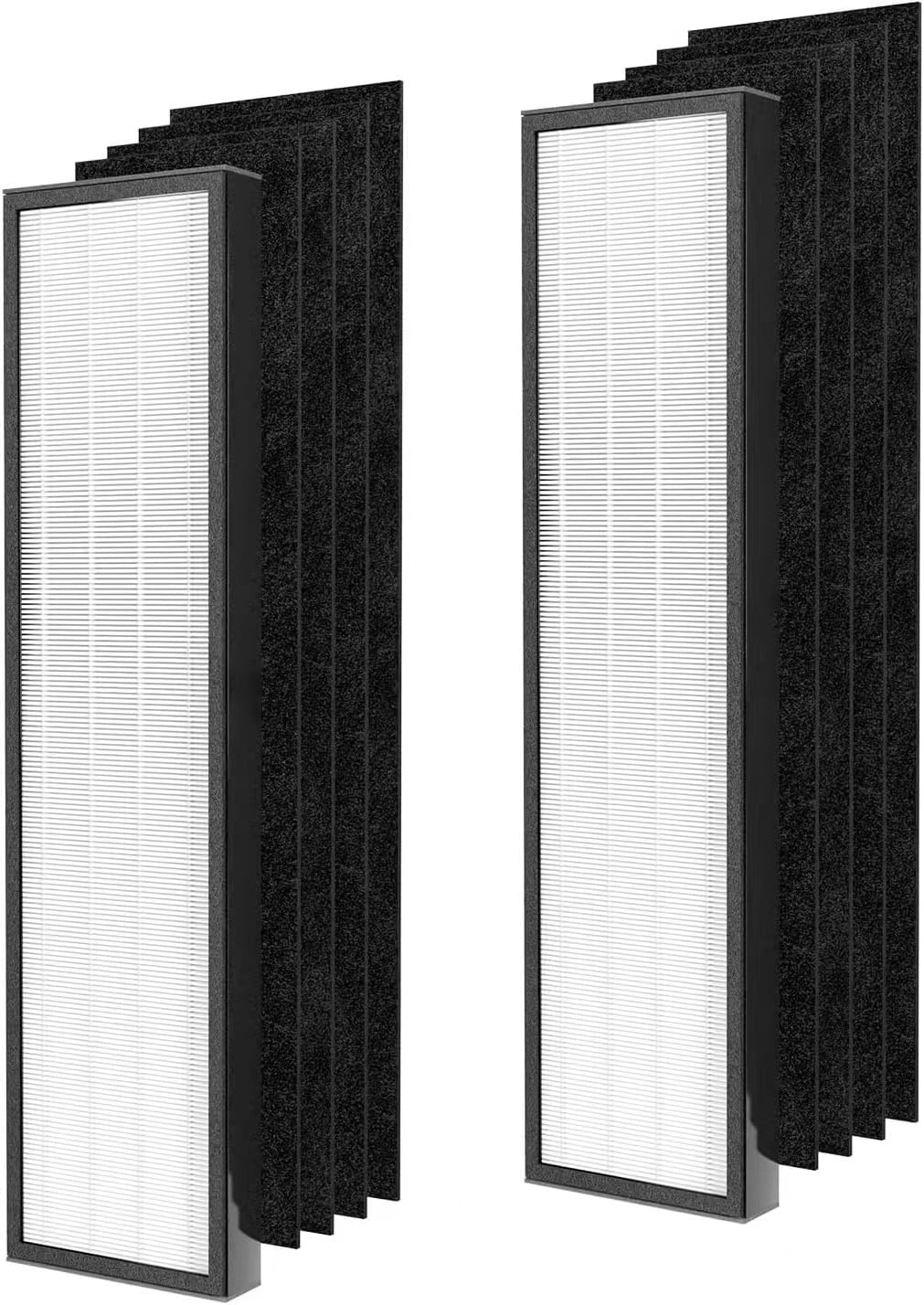 FLT5000 Filter C Compatible with AC5250PT, AC5000, AC5300 Series Air Purifier, 2 H13 True HEPA Filters with Pet-pure Treatment Layer, Plus 8 Carbon Pre-filters