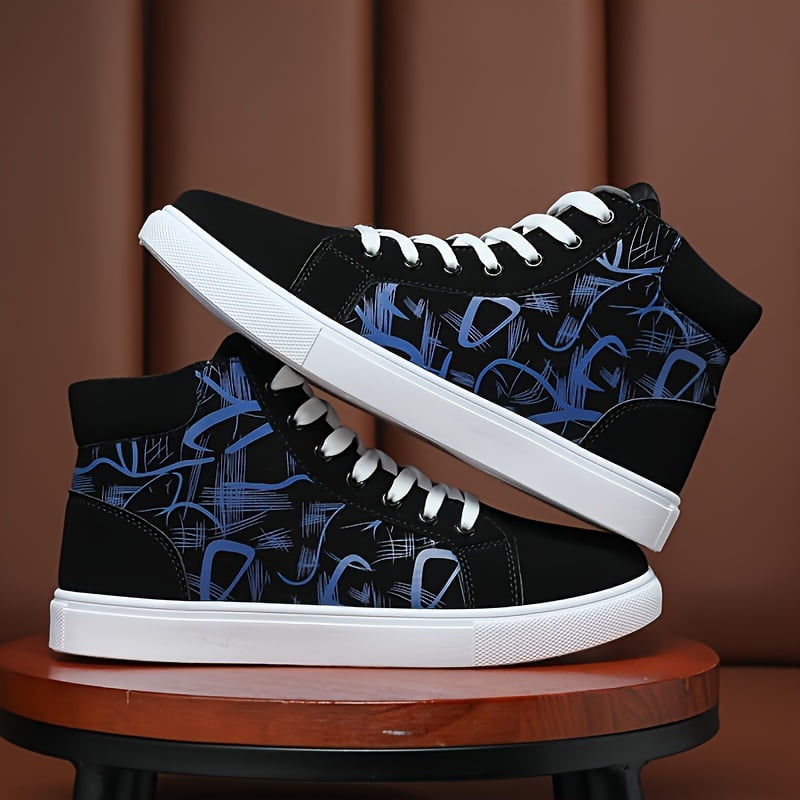 FLTHDD Comfy High Top Skate Shoes for Men Non Slip Sneakers for Outdoor Activities Walmart
