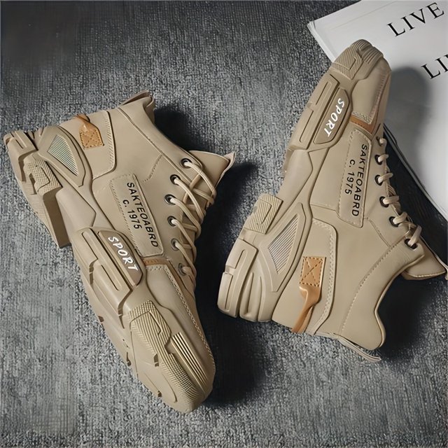 FLTHDD Men‘s Solid Color Professional High Top Boots Comfy Non Slip