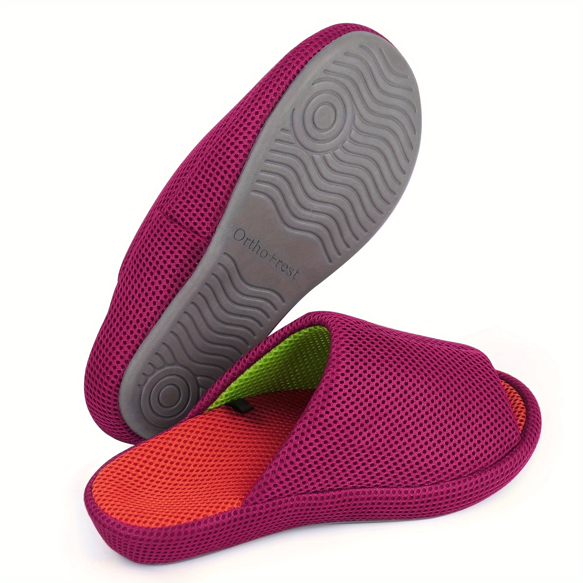 FLTHDD Women‘s Arch Support Slippers Comfortable Orthopedic Slides ...