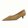 thumbnail image 1 of FLTHDD Women‘s Classic Kitten Heels Pumps  Pointed Toe Comfort Shoes For Work  Fashion Low Heel Dress Shoes Gift, 1 of 7