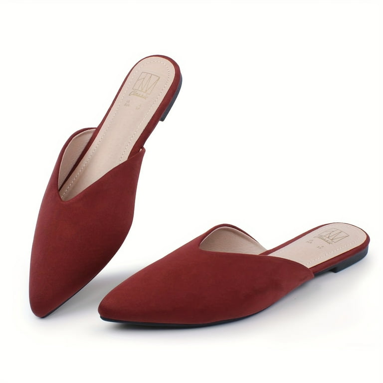 Pointed toe slides deals