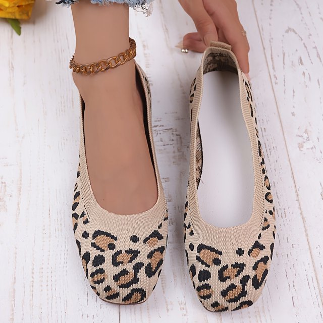 FLTHDD Women‘s Fashion Knitted Flats Comfortable & Breathable SlipOn