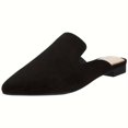 FLTHDD Women‘s Flat Mules Comfortable Solid Color Pointy Closed Toe