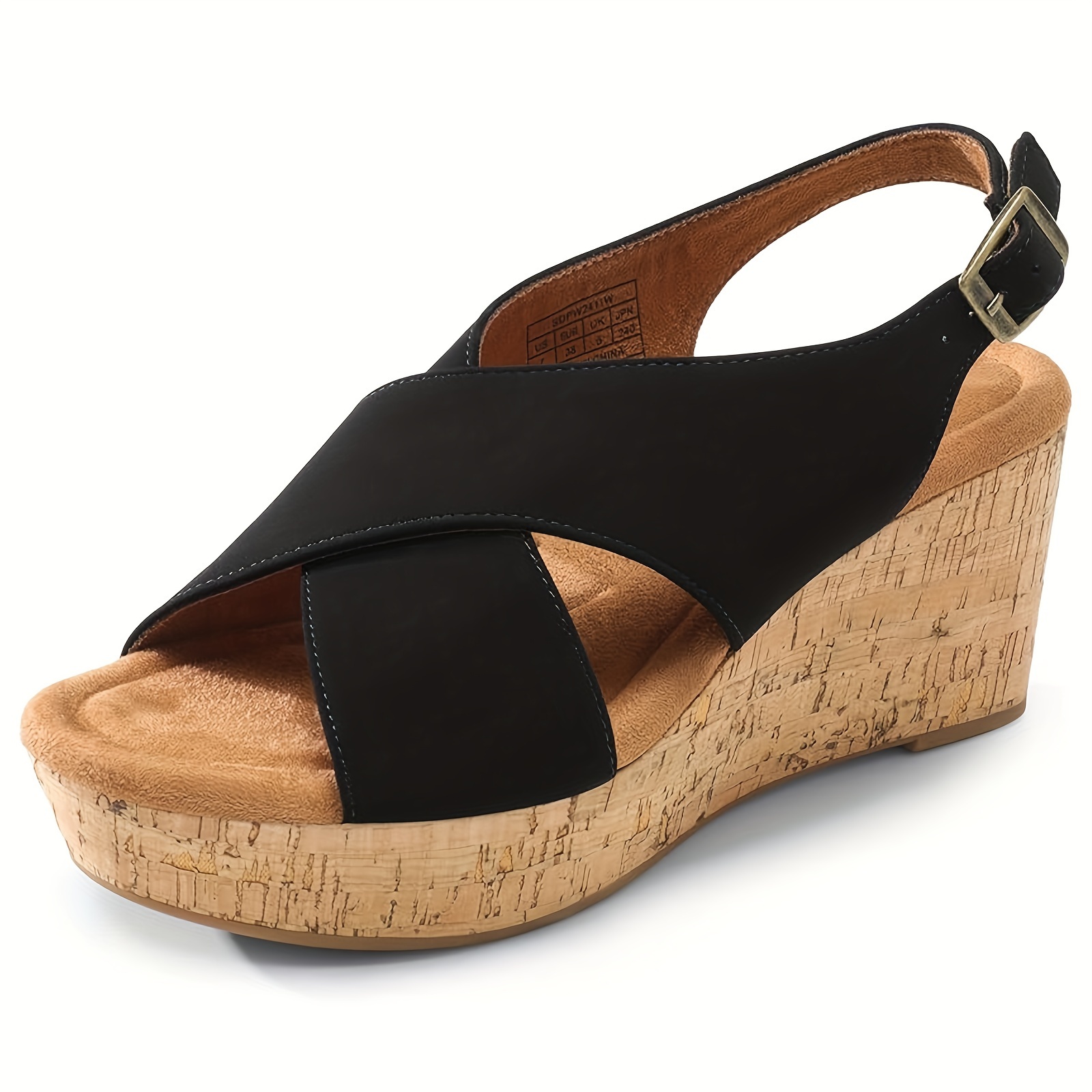 FLTHDD Women‘s Platform Wedge Sandals Comfortable Ankle Strap Sandals