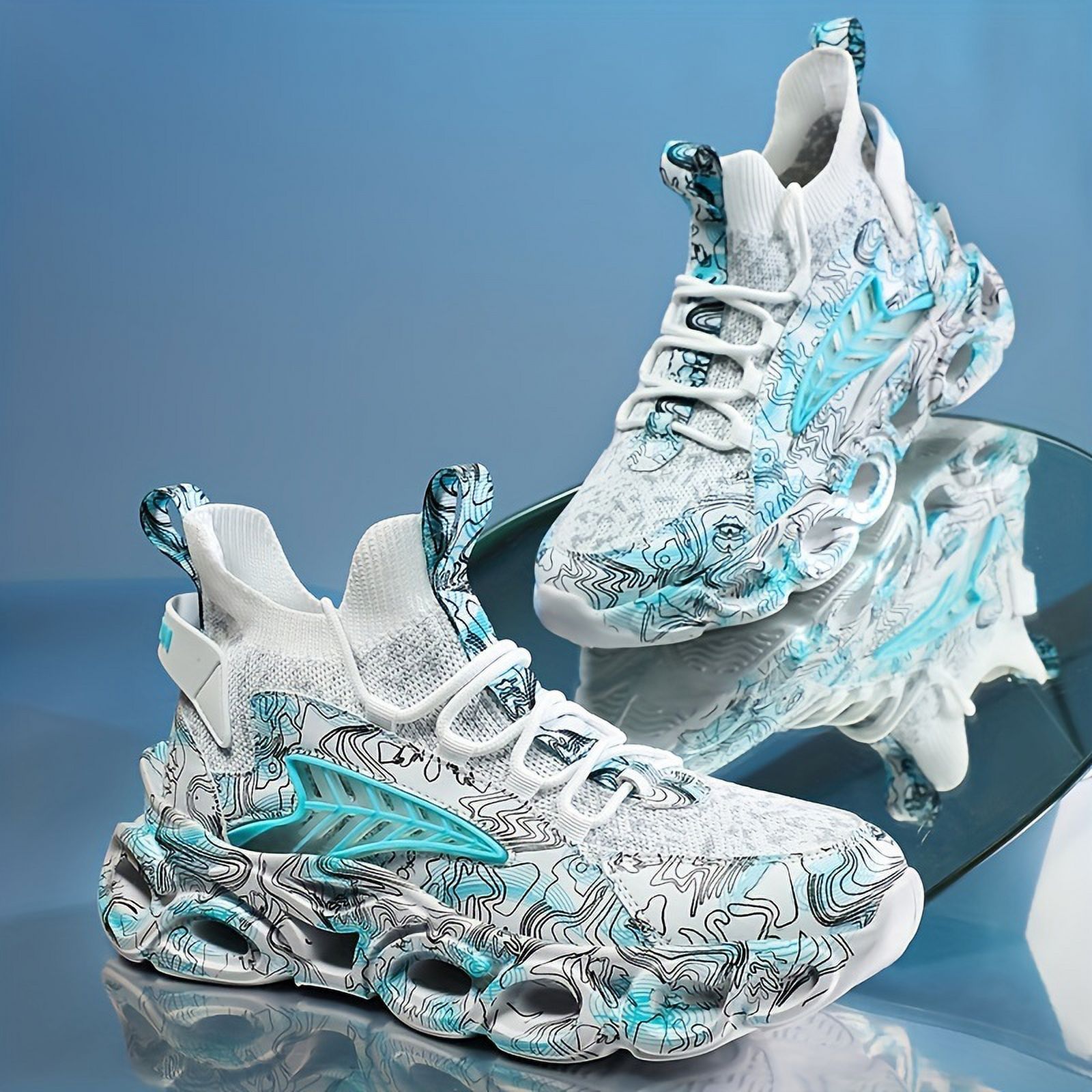 FLTHDD Women‘s Road Running Shoes PU Cushioned Breathable Mesh Upper