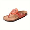 FLTHDD Women‘s Solid Color Thong Sandals Platform Slip On Soft Sole