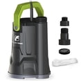 thumbnail image 1 of FLUENTPOWER Sump Pump, 1/2HP Submersible Water Pump, 2500GPH Utility Pump Manual Control for Swimming Pool Garden Pond Basement Draining, with 16.4Ft Cord, Adapters, Check Valve and Rope, 1 of 11