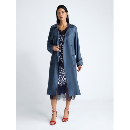 Scoop Devil Wears Prada Scoop Collection Women’s and Women's Plus Trench Coat, Sizes XS-4X