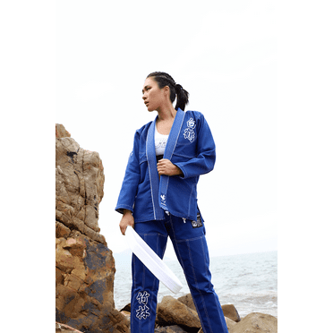 FLUORY Adult All Around Brazilian Jiu Jitsu BJJ Gi no Belt Crane Embroidery