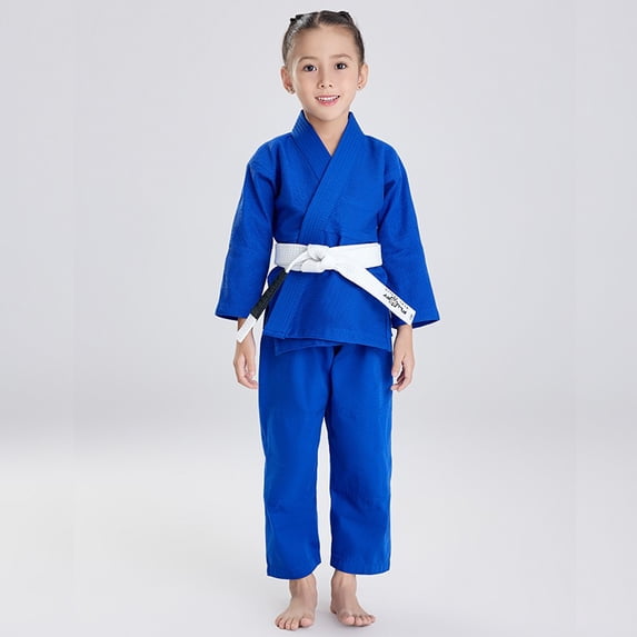 FLUORY Kids Youth Childrens All Around Brazilian Jiu Jitsu BJJ Gi no Belt