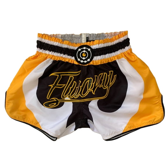 FLUORY MMA Fighting Muay Thai Shorts Boxeo Boxer Training Sports Trunks High Quality Kick Boxing Fitness Athletic Pants