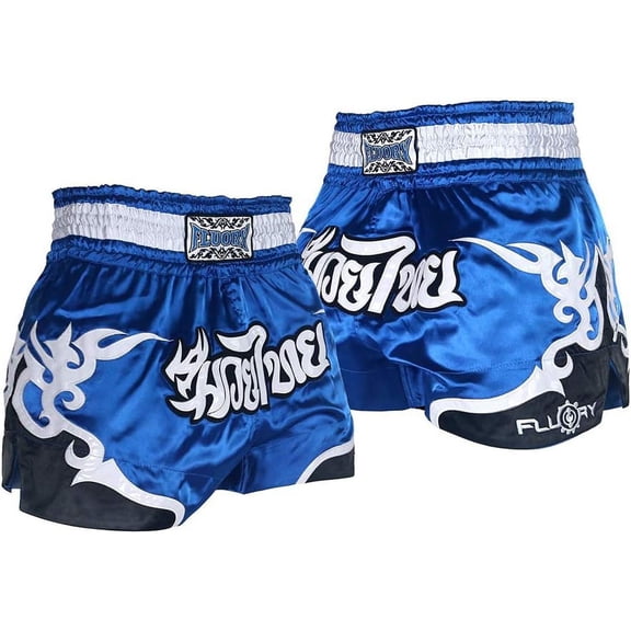 FLUORY Muay Thai Fight Shorts,MMA Shorts Clothing Training Cage Fighting Grappling Martial Arts Kickboxing Shorts Clothing
