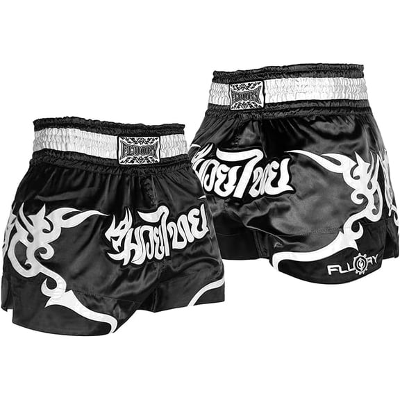 FLUORY Muay Thai Fight Shorts,MMA Shorts Clothing Training Cage Fighting Grappling Martial Arts Kickboxing Shorts Clothing