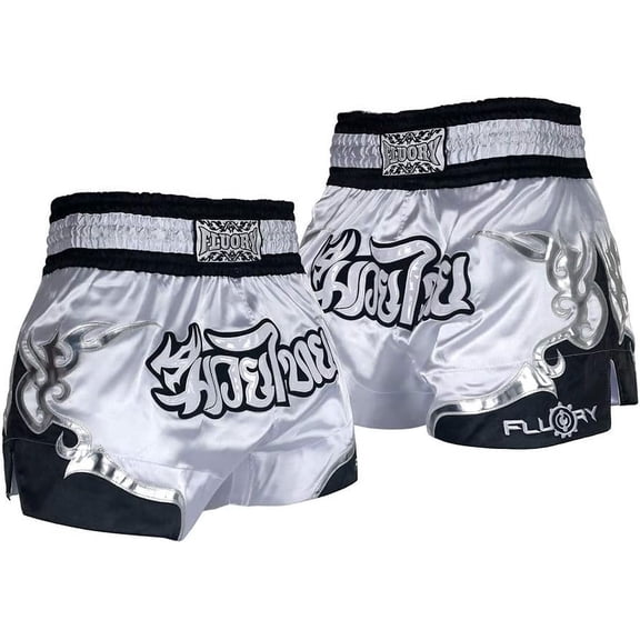 FLUORY Muay Thai Fight Shorts,MMA Shorts Clothing Training Cage Fighting Grappling Martial Arts Kickboxing Shorts Clothing