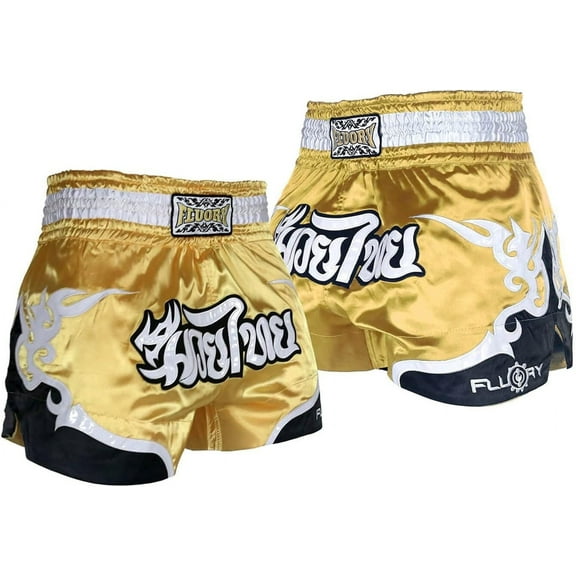 FLUORY Muay Thai Fight Shorts,MMA Shorts Clothing Training Cage Fighting Grappling Martial Arts Kickboxing Shorts Clothing