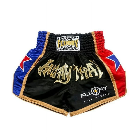 FLUORY Muay Thai Shorts Color Contrast Free Combat Mixed Martial Arts Boxing Training Match Pants Fashion Style